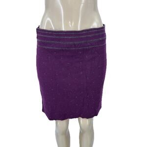 Smartwool Medium Women Merino Wool Blend Reversible Skirt Short Polka Dot Q122v
